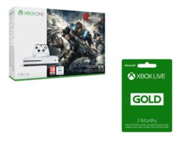 MICROSOFT  Xbox One S with Gears of War 4 & Xbox LIVE Gold Membership Bundle
